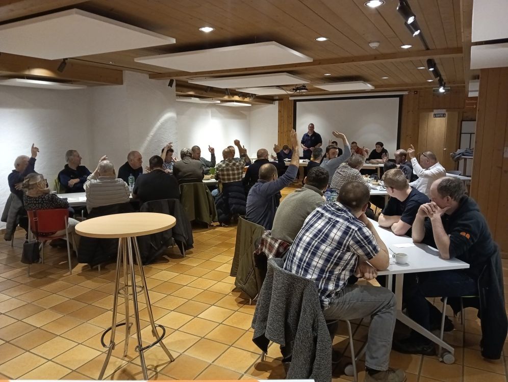 Assemblée générale d'Areta à Echallens. Photo : Beat Gerber